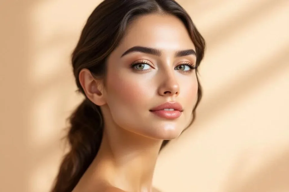 Retrato ilustrativo com destaque para os contornos faciais